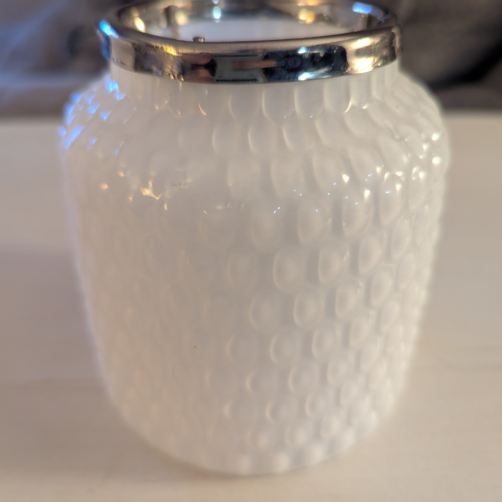 Textured Glass Tea Light Holder - Picture 2 of 6